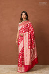 Red Handwoven Banarasi Silk Saree