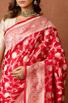 Red Handwoven Banarasi Silk Saree