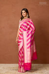 Pink Dual Tone Handwoven Banarasi Silk Saree