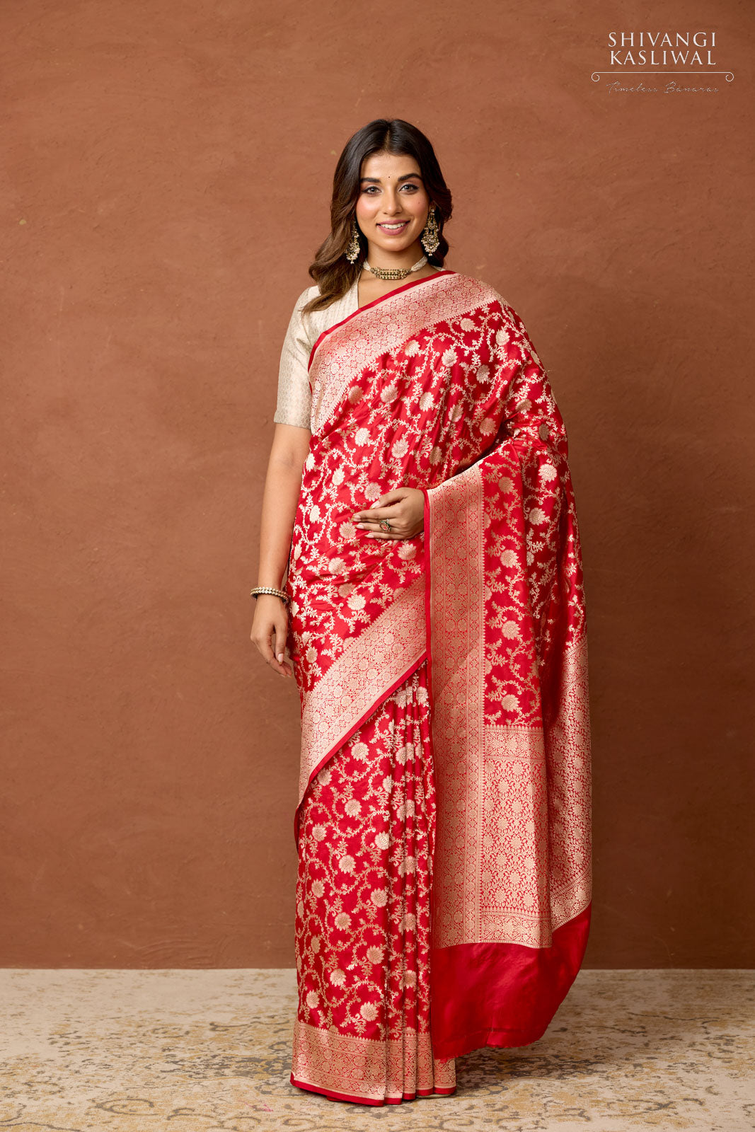 Red Handwoven Banarasi Silk Saree