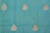 Turquoise Blue Handwoven Banarasi Brocade Fabric