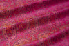 Fuchsia Pink Handwoven Tanchoi Silk Fabric