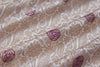 Off-White Handwoven Banarasi Silk Fabric