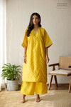 Yellow Banarasi Chiniya Silk Choga Set