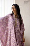 Lavender Banarasi Moonga Silk Kaftan