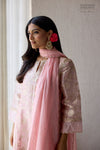 Baby Pink Banarasi Organza Silk Kurta Set