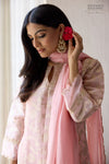 Baby Pink Banarasi Organza Silk Kurta Set