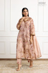 Old Rose Banarasi Tissue Silk Kurta Set