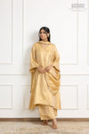 Gold Banarasi Tissue Silk Kurta Set