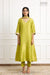 Lime Green Banarasi Tissue Silk Kurta Set