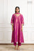 Magenta Pink Banarasi Tissue Silk Kurta Set