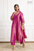 Magenta Pink Banarasi Tissue Silk Kurta Set
