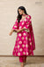 Fuchsia Pink Banarasi Silk Kurta Set