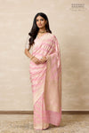 Pink Handwoven Banarasi Georgette Saree