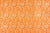 Orange Handwoven Banarasi Silk Fabric