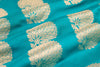 Blue Handwoven Banarasi Silk Fabric