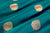 Peacock Blue Handwoven Banarasi Silk Fabric