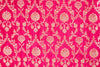 Fuchsia Pink Handwoven Banarasi Silk Fabric