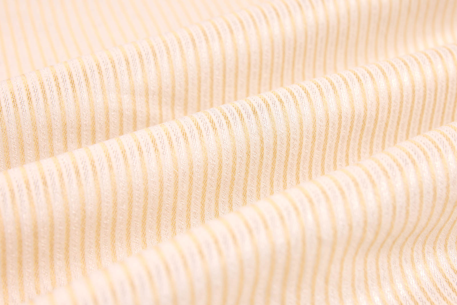 Off-White Handwoven Banarasi Moonga Silk Fabric