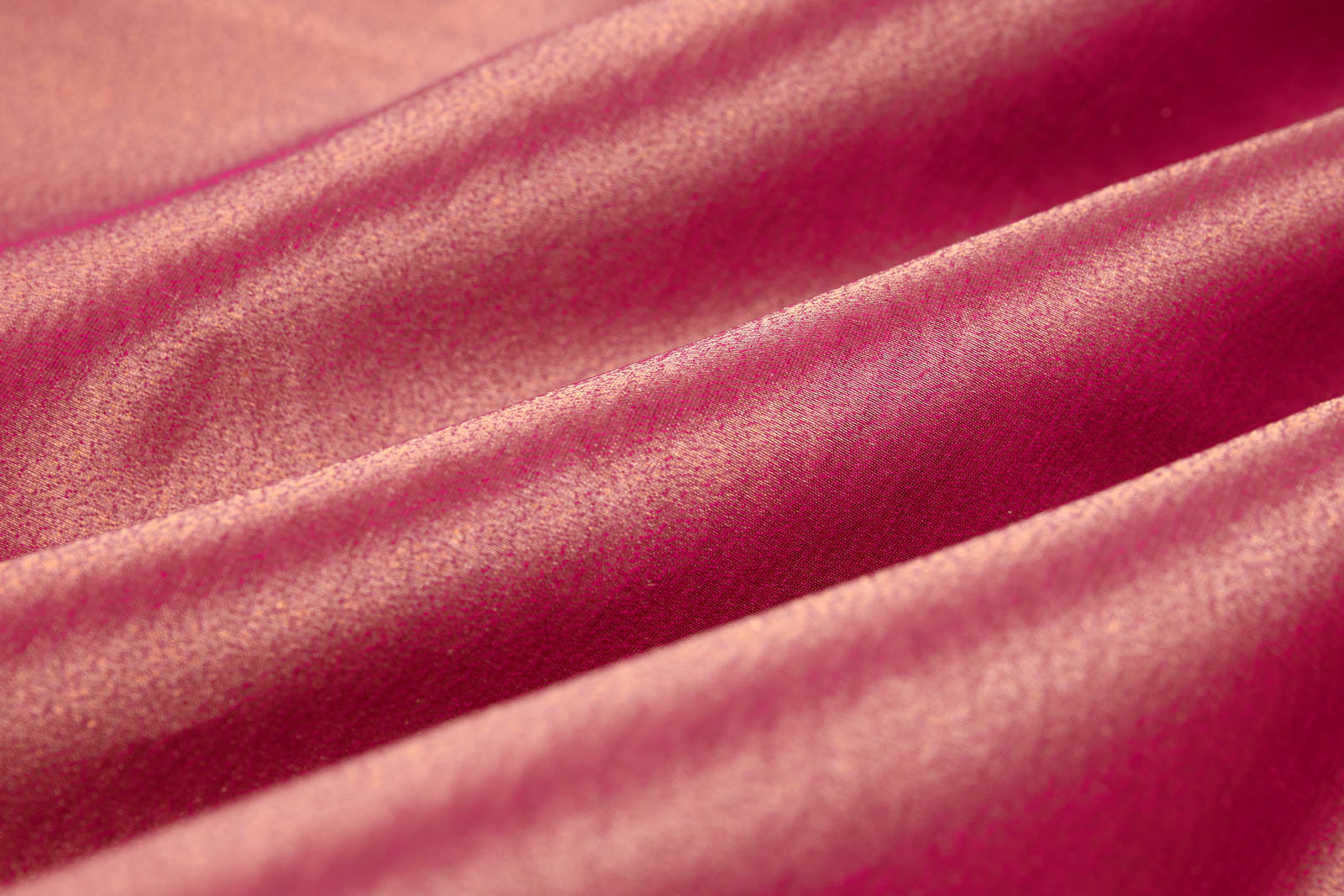 Fuchsia Pink Handwoven Banarasi Tissue Silk Fabric