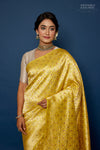 Yellow Handwoven Banarasi Silk Saree