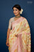 Shaded Yellow Handwoven Banarasi Georgette Saree