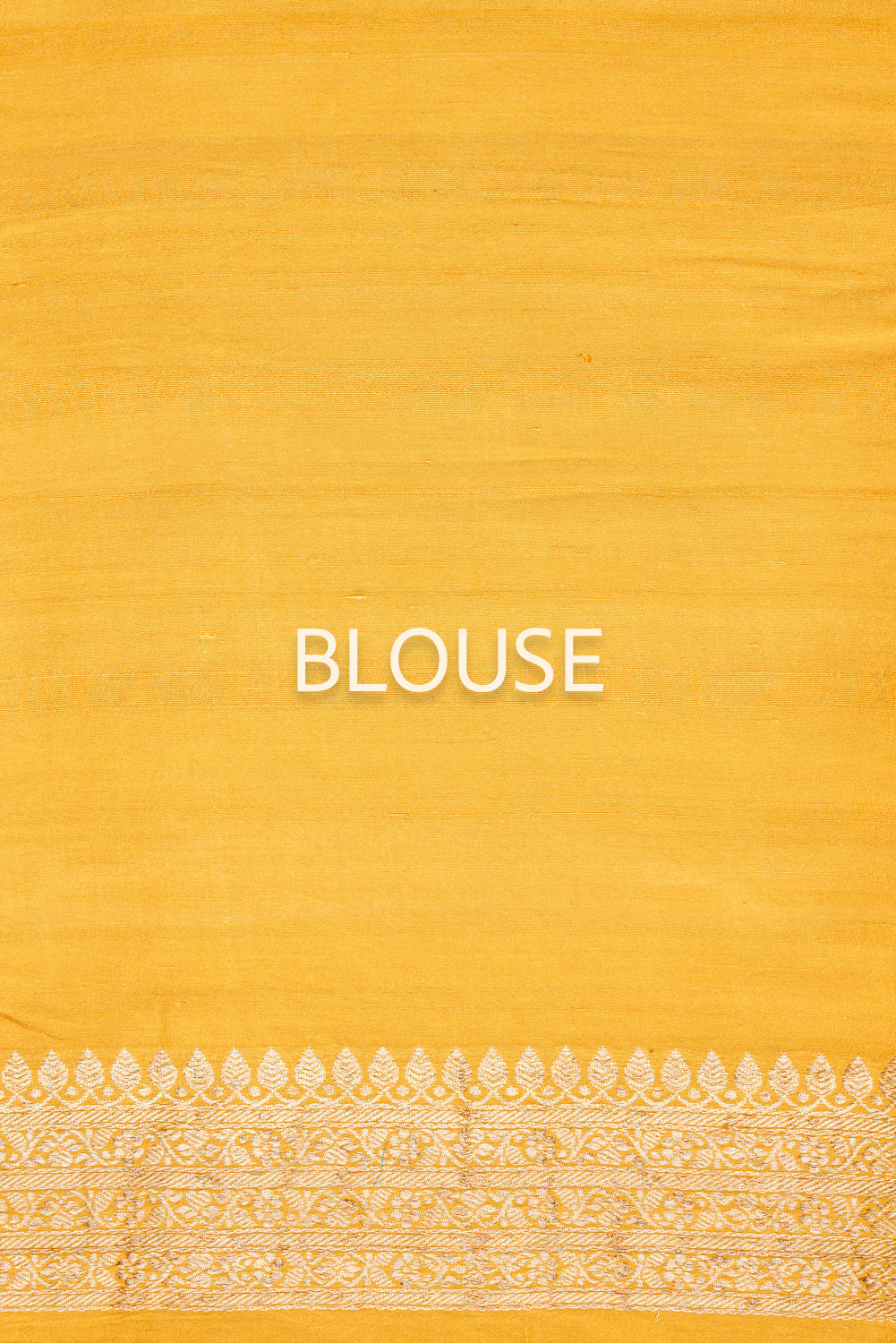 Yellow Handwoven Banarasi Kadhua Tussar Georgette Saree