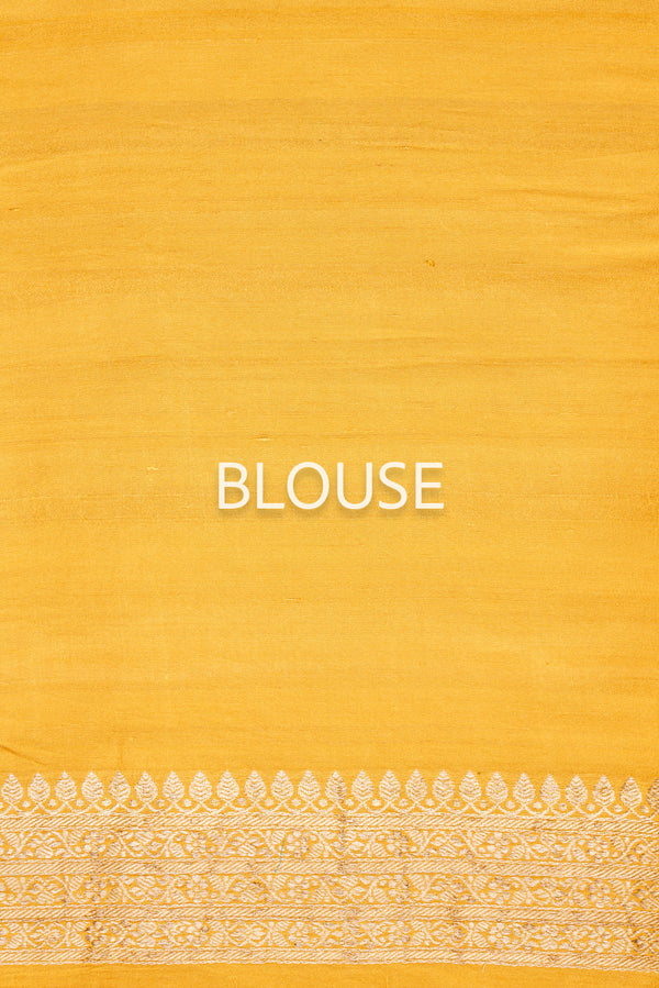 Yellow Handwoven Banarasi Kadhua Tussar Georgette Saree Shivangi Kasliwal Yellow Handwoven Banarasi Kadhua Tussar Georgette Saree Shivangi Kasliwal