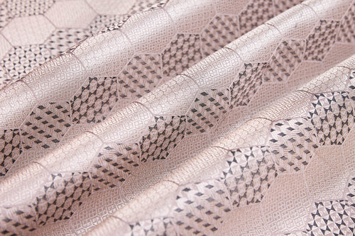 Grey Handwoven Banarasi Silk Fabric