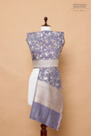 Lavender Handwoven Banarasi Moonga Dupatta