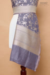 Lavender Handwoven Banarasi Moonga Dupatta