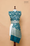 Peacock Blue Handwoven Banarasi Moonga Dupatta