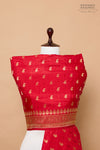 Red Handwoven Banarasi Silk Dupatta