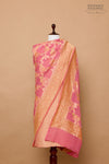 Pink Handwoven Banarasi Georgette Suit Piece