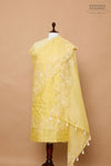 Yellow Handwoven Banarasi Chanderi Suit Piece