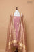 Mauve Handwoven Banarasi Chiniya Silk Suit Piece