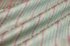 Mint Blue Handwoven Banarasi Satin Silk Fabric