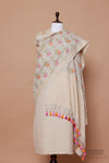 Light Grey Handwoven Banarasi Moonga Silk Suit Piece