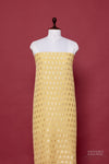 Yellow Handwoven Banarasi Georgette Suit Piece