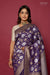 Purple Handwoven Banarasi Moonga Silk Saree