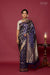 Navy Blue Handwoven Banarasi Silk Saree