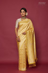 Yellow Handwoven Banarasi Silk Saree