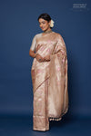 Beige Handwoven Banarasi Silk Saree