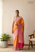 Orange Handwoven Banarasi Kadhua Silk Saree