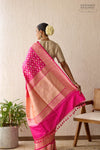 Rani Pink Handwoven Banarasi Kadhua Silk Saree