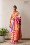 Multicolor Rangkat Handwoven Banarasi Kadhua Silk Saree