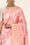 Pink Handwoven Banarasi Silk Saree