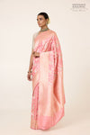 Pink Handwoven Banarasi Silk Saree