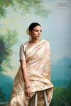 Gold Handwoven Banarasi Kadhua Tissue Silk Saree