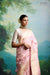 Baby Pink Handwoven Banarasi Kadhua Silk Saree